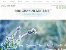 Tablet Screenshot of juliegladnick.com